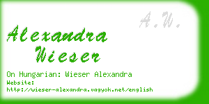 alexandra wieser business card